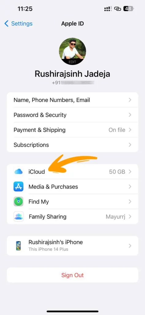 Tap on iCloud to save WiFi password to Keychain