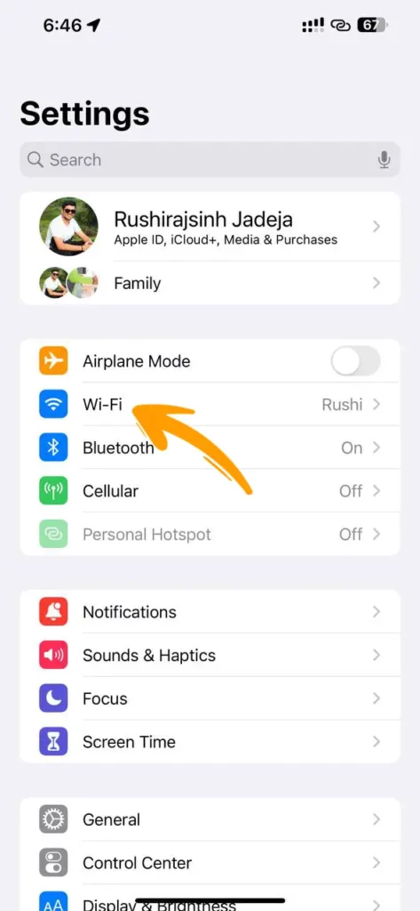 Step 1-Open Settings app for Find WiFi Password on iPhone