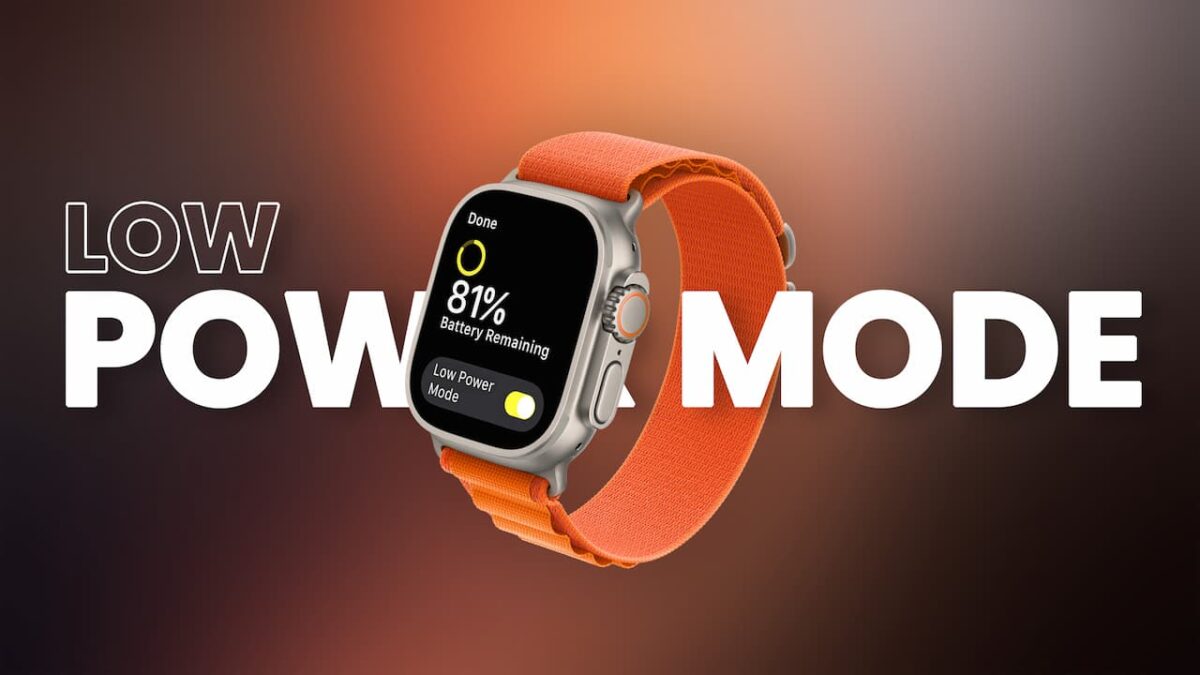 Turn On Low Power Mode on Your Apple Watch