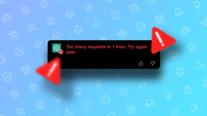 How to Fix ChatGPT “Too Many Requests in 1 Hour. Try again later”