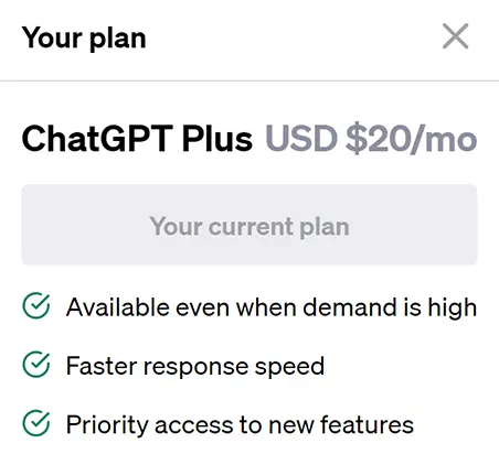 Upgrade to a Paid ChatGPT Plan