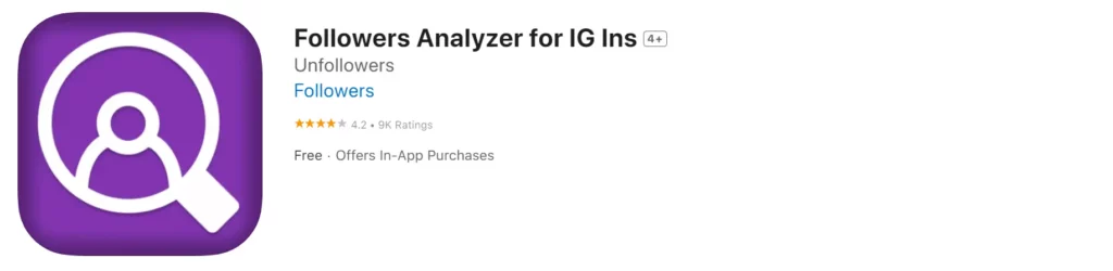 Followers Analyzer for IG Ins App