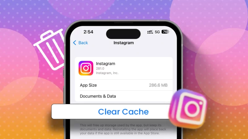 How to Clear Instagram Cache on iPhone [3 Ways]