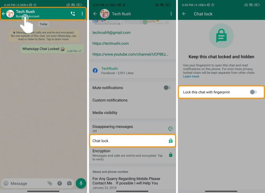 How to Lock WhatsApp Chats on Android & iOS