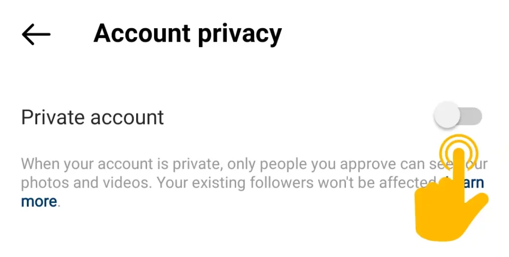 Make Your Instagram Account Private 3