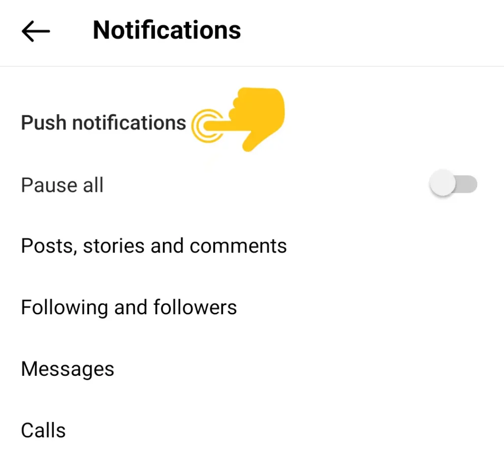 Manage Notifications on Instagram 2