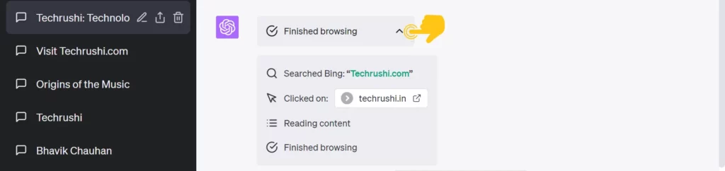 Use Browse with Bing Feature 4