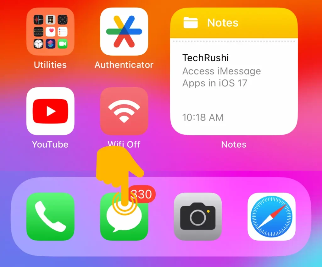 Access iMessage Apps on iPhone 1