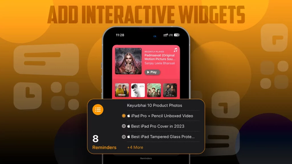 Add and Use Interactive Widgets on iPhone