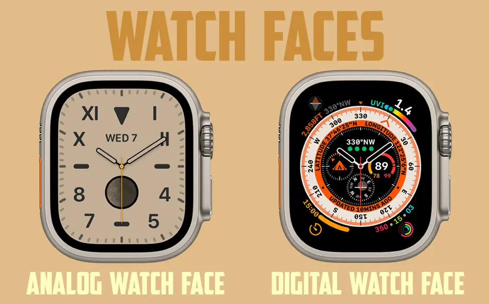 Analog Vs Digital Watch Face