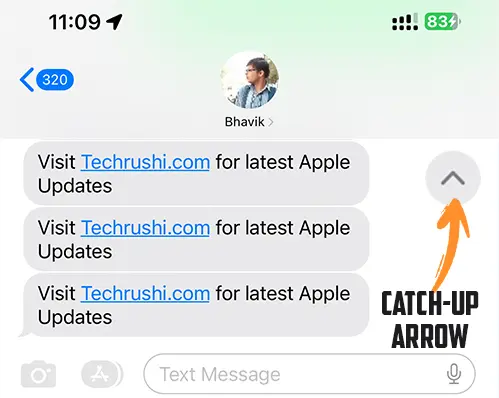 Catch Up Text in iMessage on iOS 17