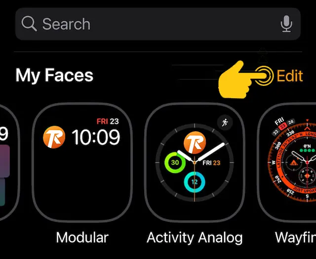 Change Watch Face Using iPhone Watch App 3