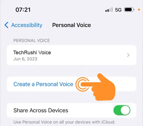 Create a Personal Voice on iPhone