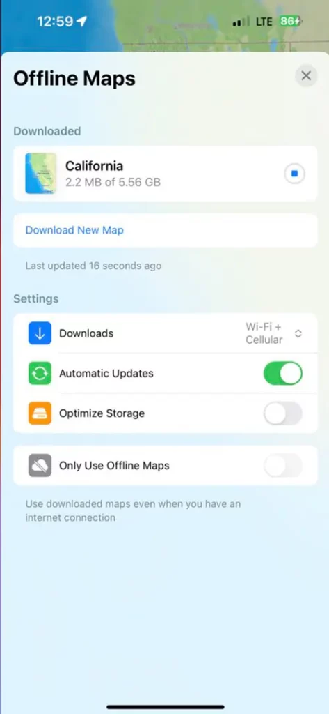 Download Apple Offline Maps Step 6