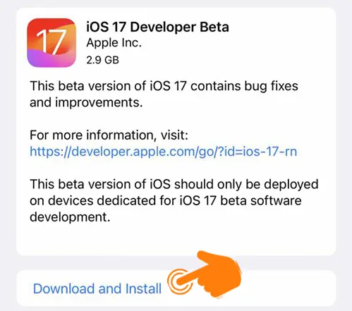 Download the latest iOS 17 Updates