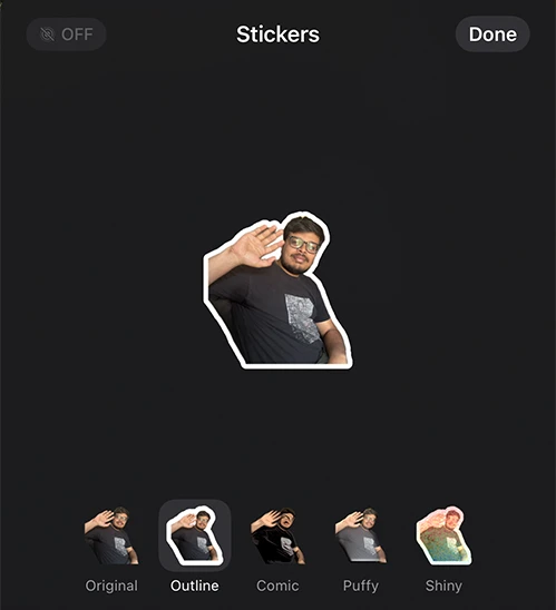 Effects of Live Stickers