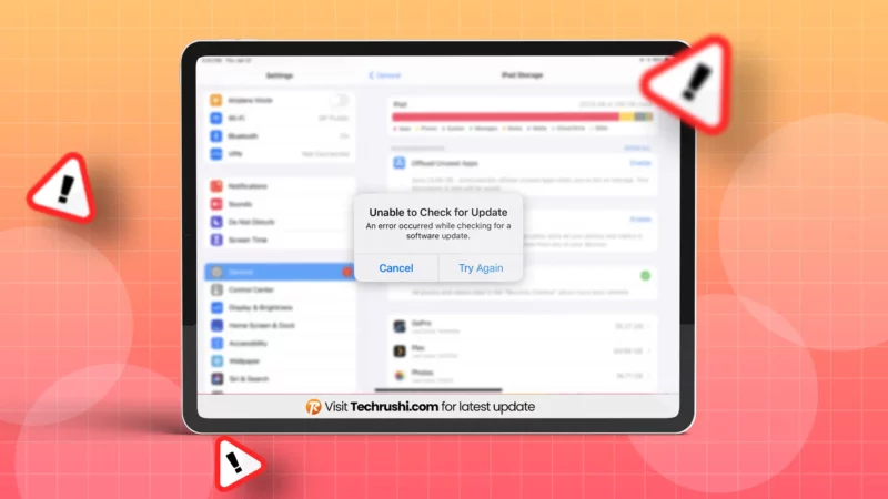 How to Fix “Unable to Check For Update” on iPad? [iPadOS 17]