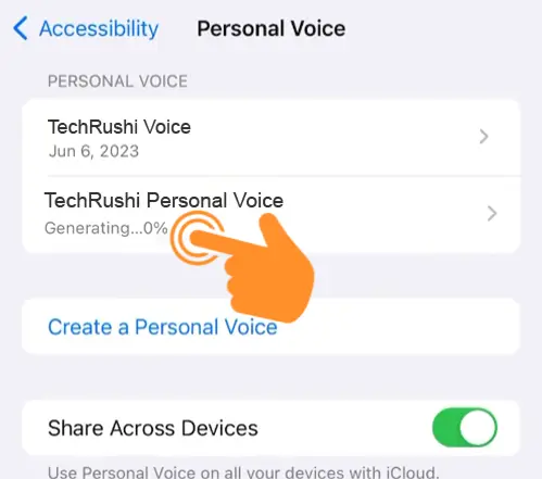 Generating Personal Voice Data on iPhone