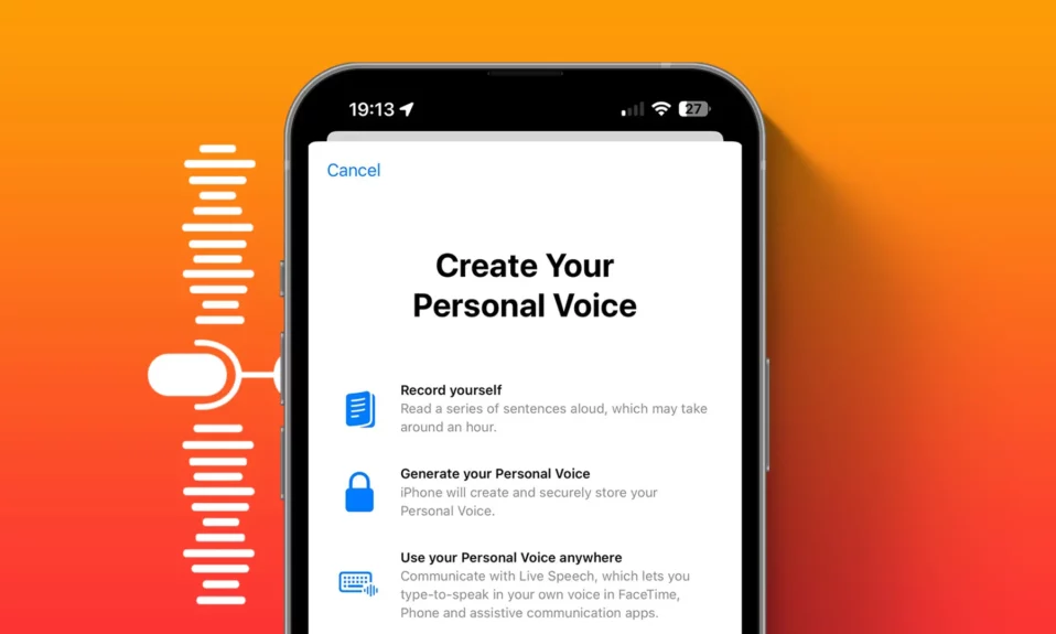 How to Create Personal Voice on iPhone