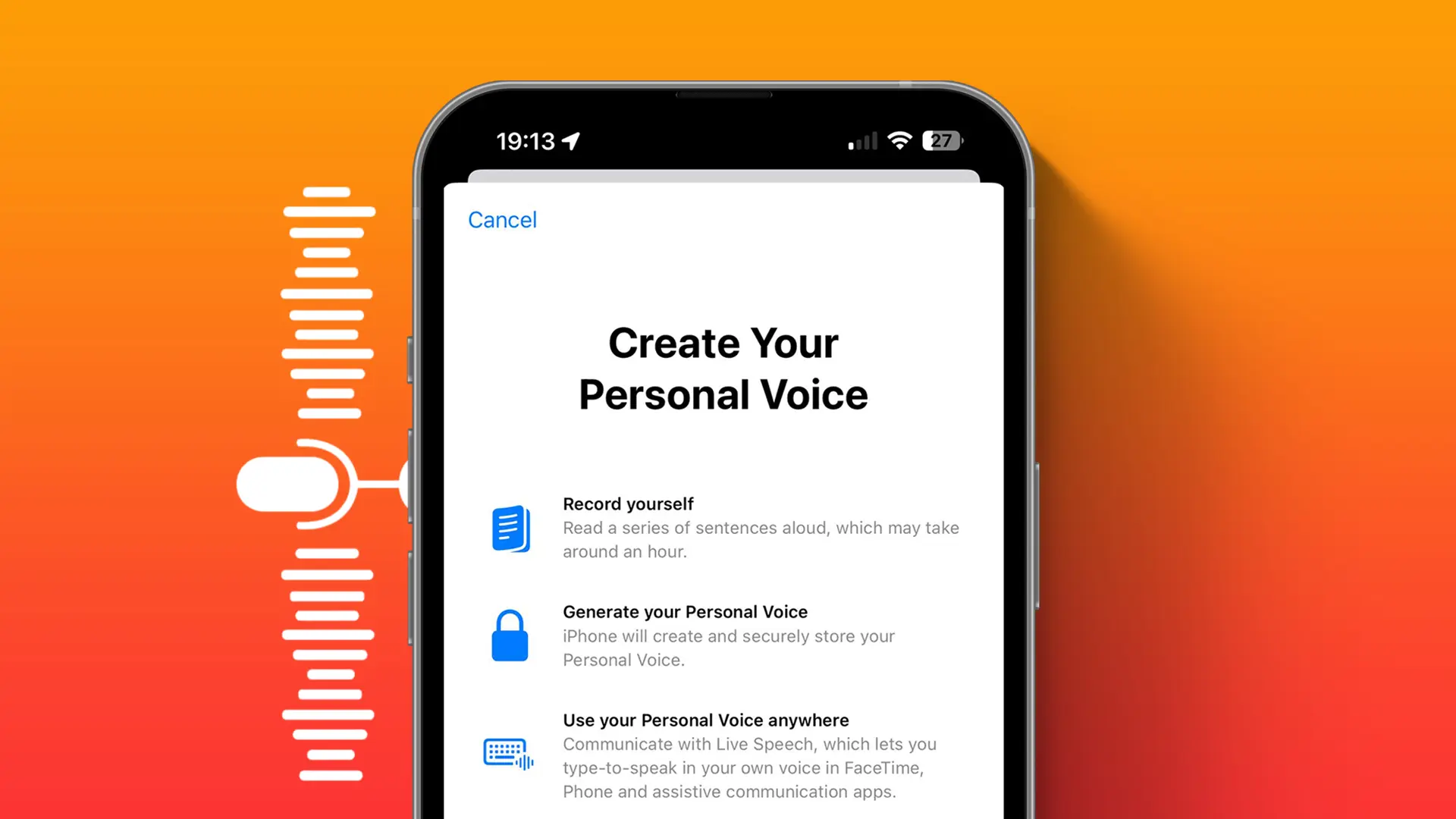 How to Create Personal Voice on iPhone