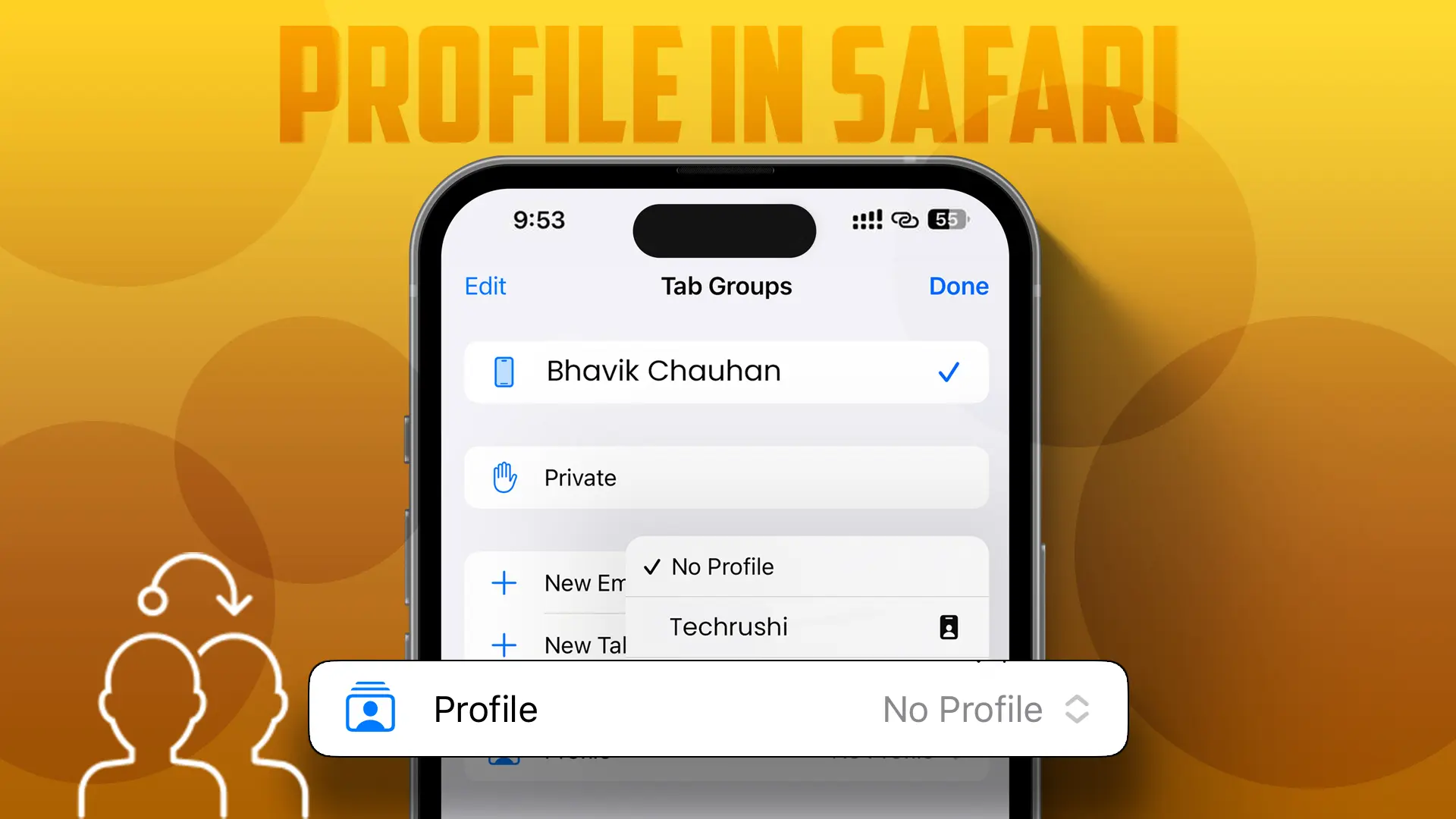 How to Create Profile in Safari on iPhone