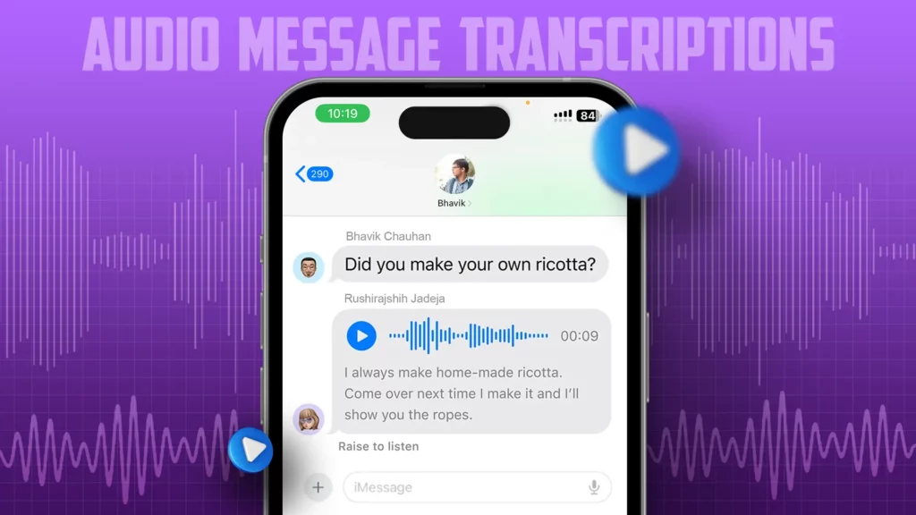 How to Enable Audio Message Transcriptions on iPhone