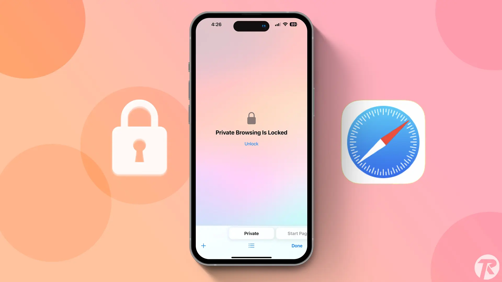 How to Lock Safari Private Tab using Face ID