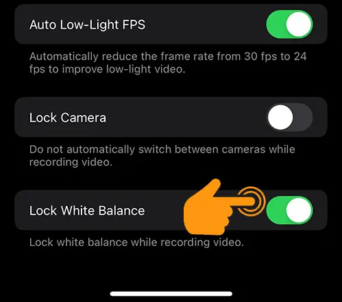 Lock White Balance on iPhone Camera