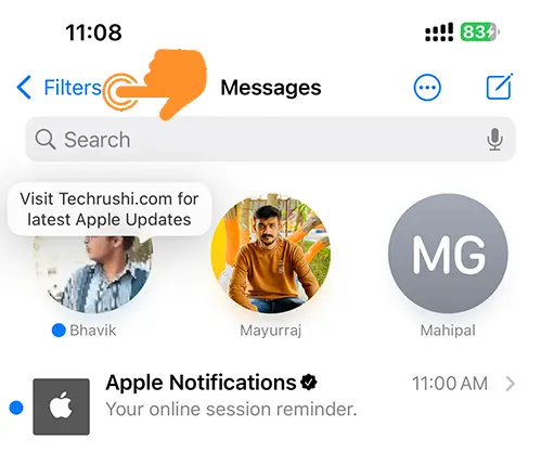 Mark All Messages as Read on iOS 17 2