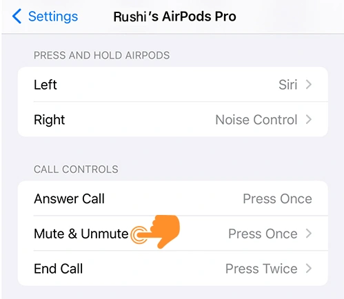 Mute & Unmute AirPods Using iPhone