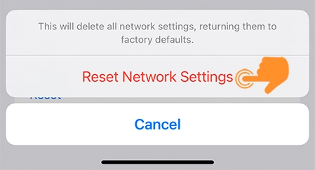Reset Network Settings in iOS 17 6