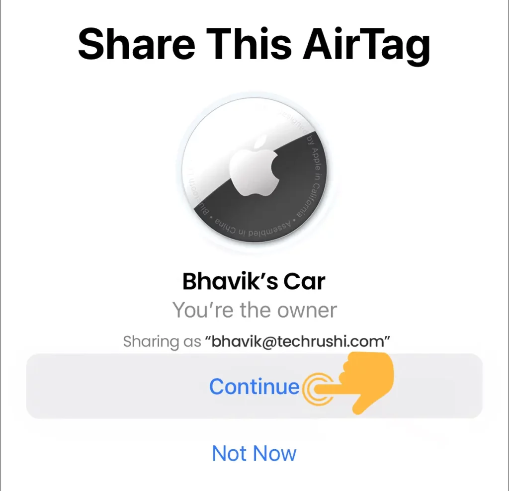 Share AirTag with Family on iPhone 4