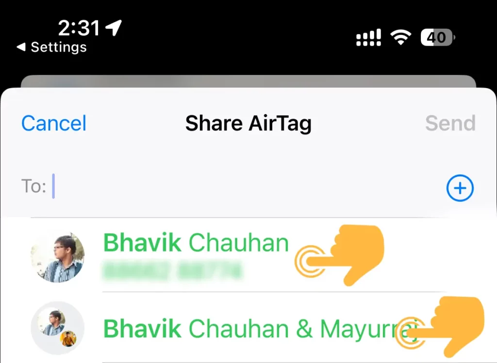 Share AirTag with Family on iPhone 5