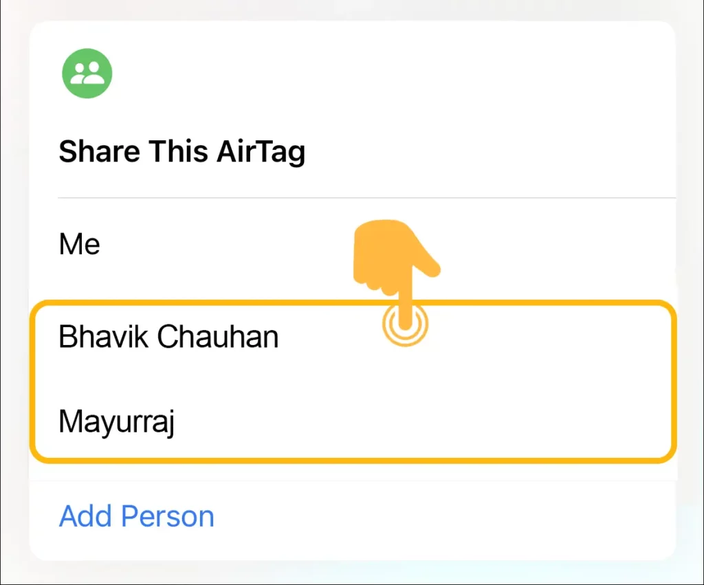 Share AirTag with Family on iPhone 7
