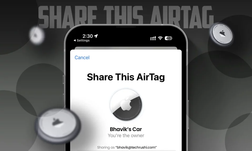Share AirTag with Family on iPhone