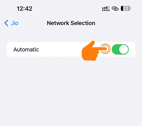 Turn Off Network Selection on iPhone