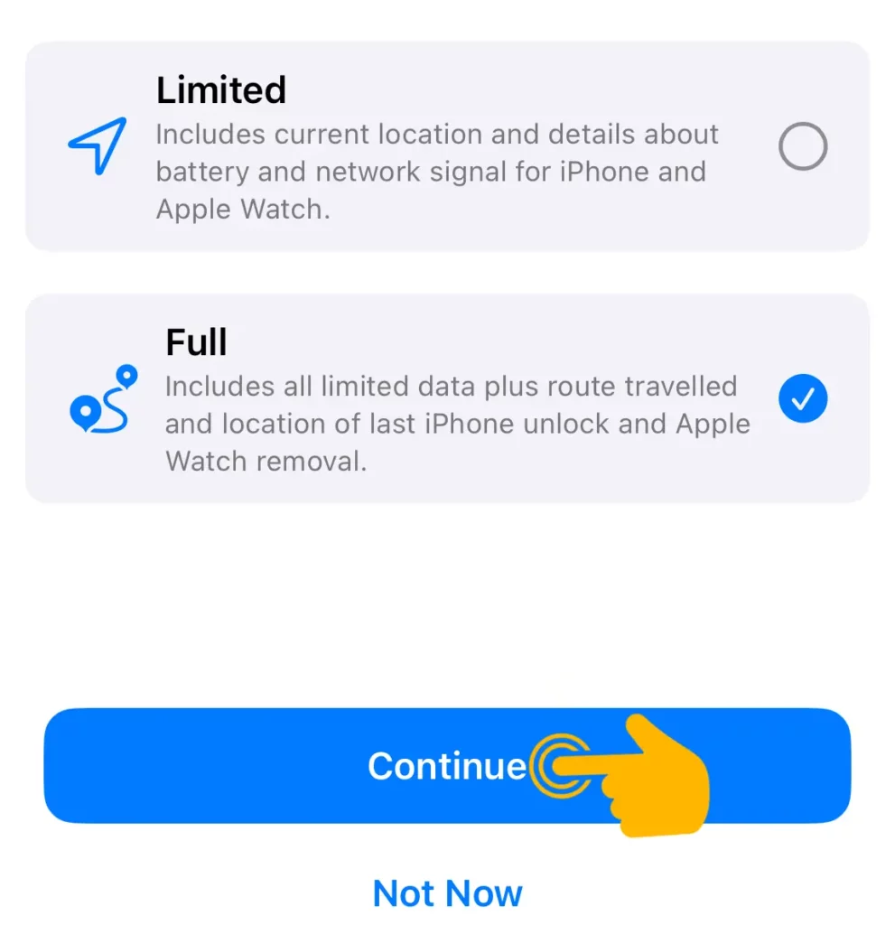 Use Apple Check In in Messages 9