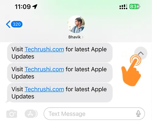 Use Catch Up Text in iMessage on iOS 17 2