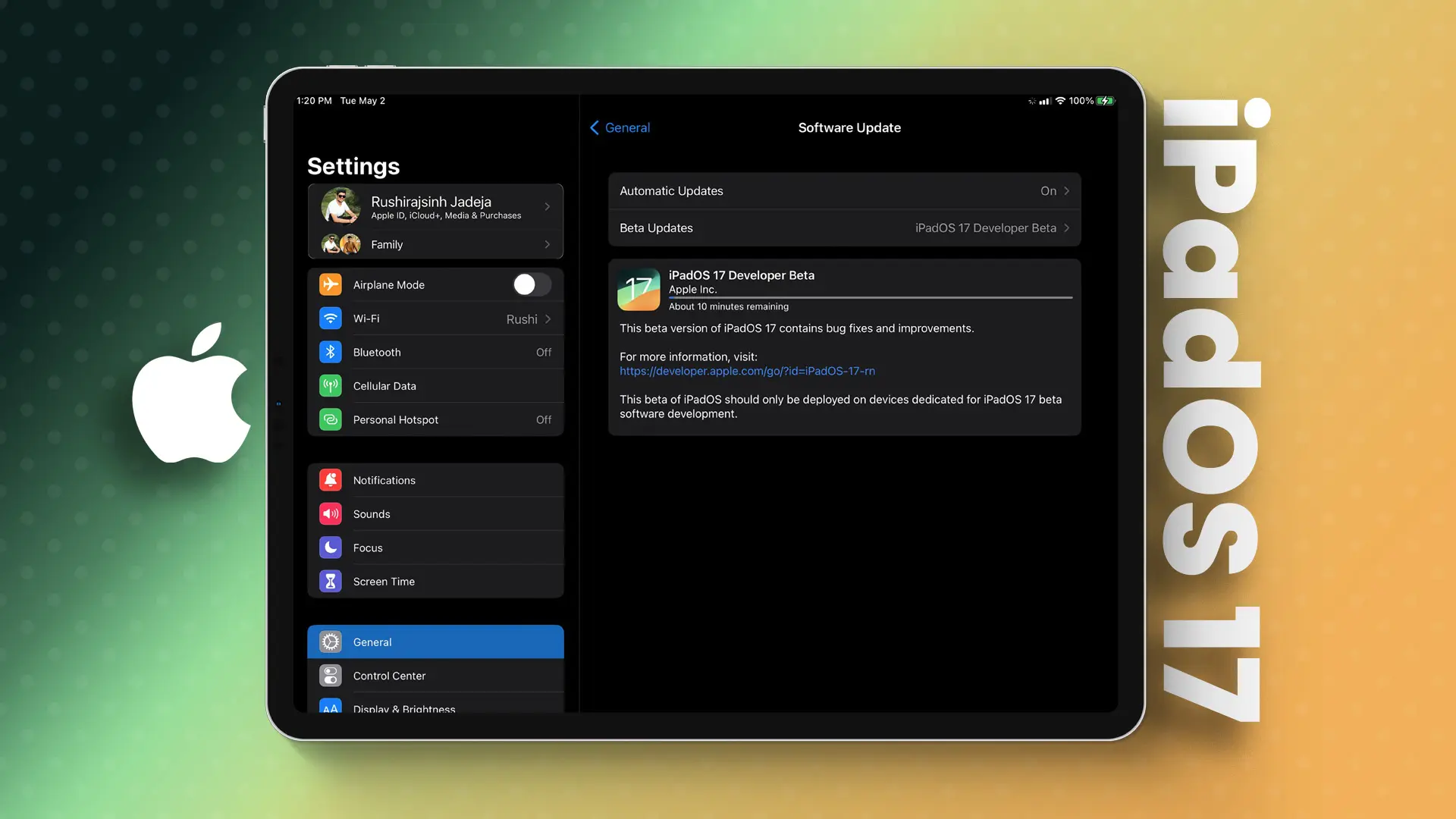iPadOS 17 Beta Update