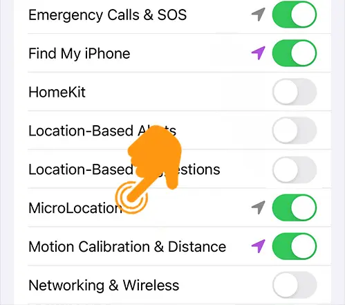 iPhone Microlocation