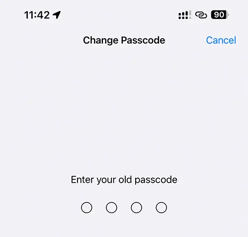 Change Passcodes on iPhone