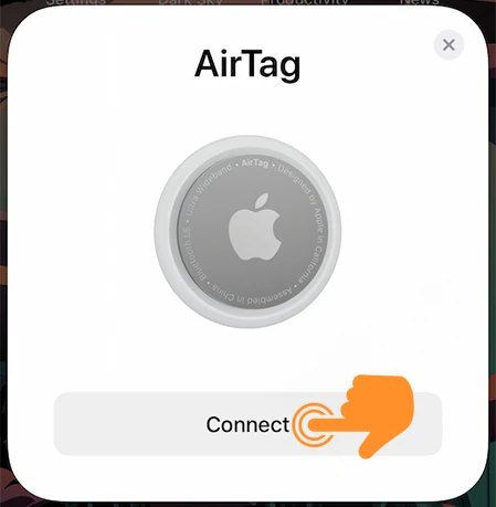 Connect or Pair AirTag with iPhone 1