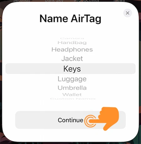 Connect or Pair AirTag with iPhone 2