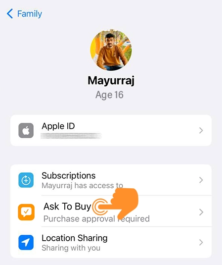 Enable Ask to Buy Feature 3