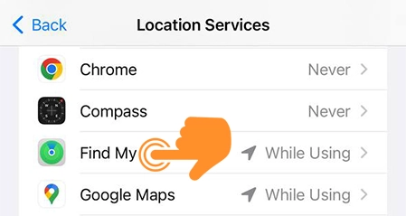 Enable Precision Finding on iPhone 3