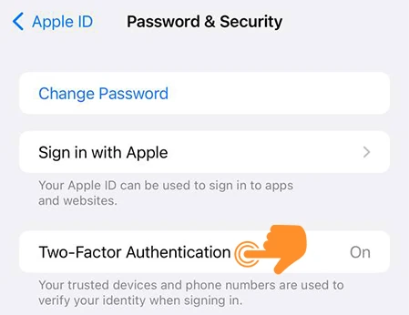 Enable Two-Factor authentication for Apple ID 3