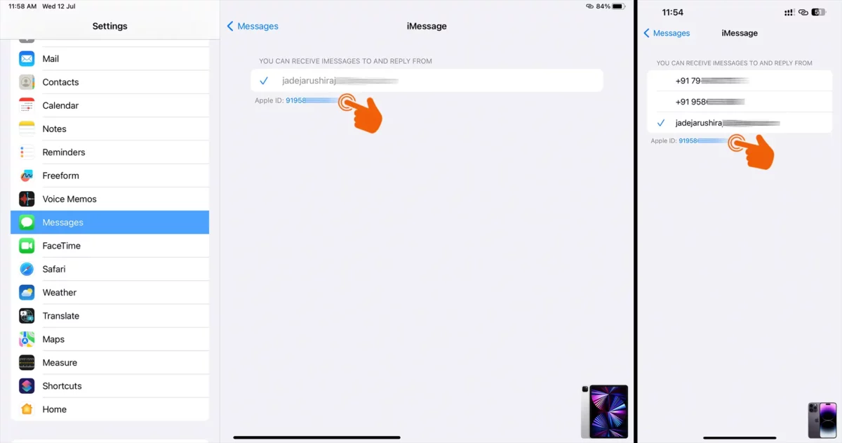 How to Fix iCloud and iMessage Accounts are Different on iPhone and iPad Step 3