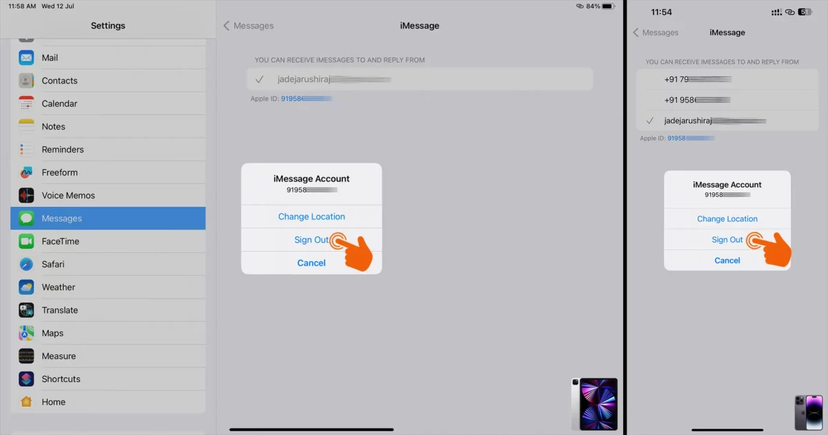 How to Fix iCloud and iMessage Accounts are Different on iPhone and iPad Step 4
