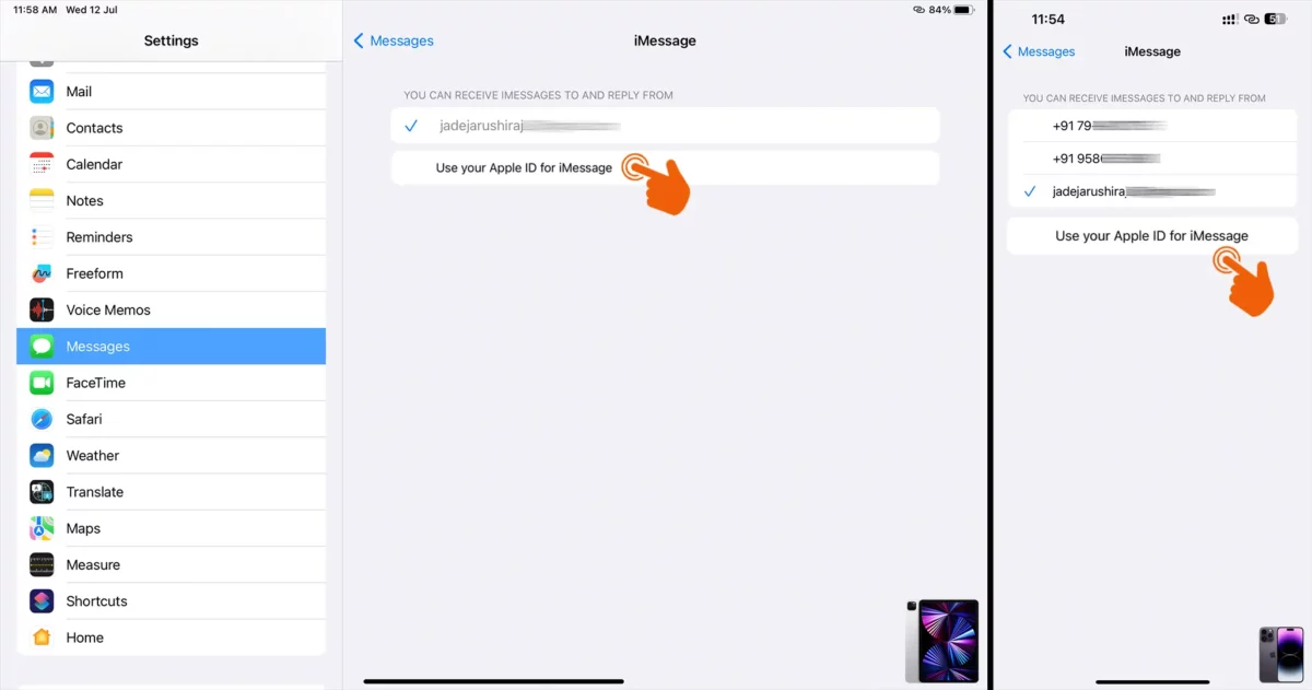 How to Fix iCloud and iMessage Accounts are Different on iPhone and iPad Step 5