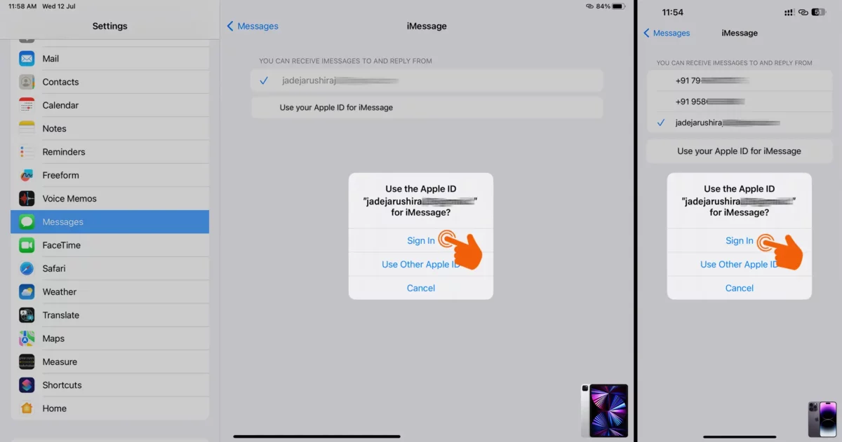 How to Fix iCloud and iMessage Accounts are Different on iPhone and iPad Step 6